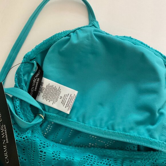 CARMEN MARC VALVO Women's Swimsuit NWT Size 10 - Picture 3 of 7